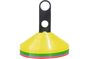 10Pcs Agility Soccer Cones Training with Brackets Sports Cone Sports Accessory Enduring Agility