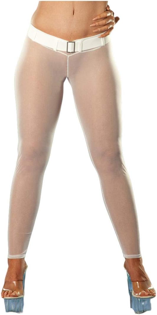 Wicked Temptations Sheer Glissenette Belted Leggings