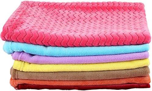 Yicat Pretty Coral Velvet Blanket Kennel Cover Sofa Cushion Cover, 70cmx50cm (Color Random)