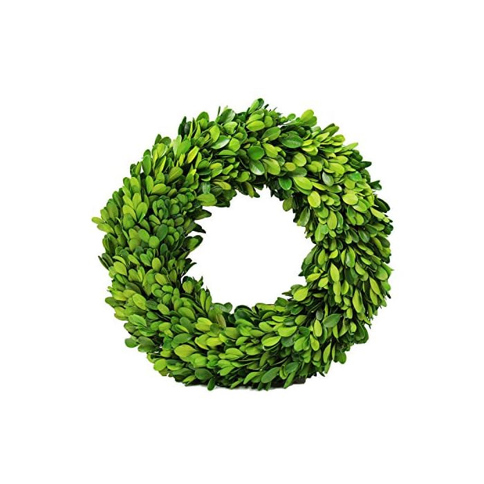 Boxwood Wreath Decor, Boxwood Round Wreath for The Front Door