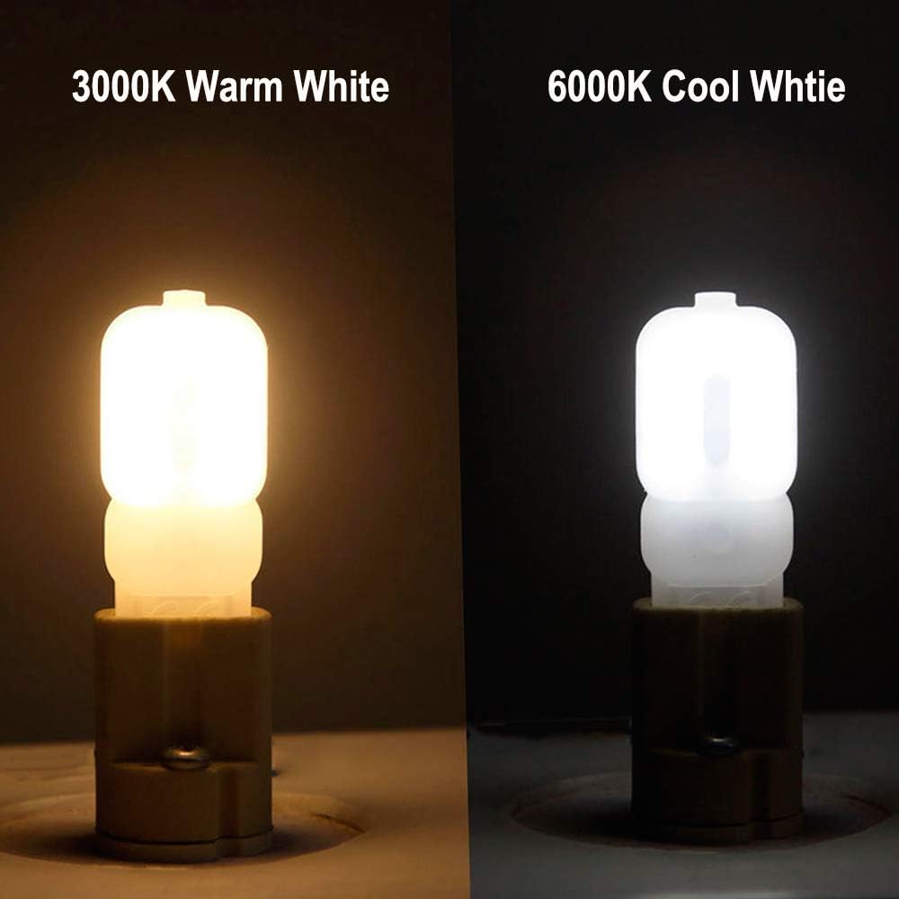 WULUN G9 LED Bulbs 3W Energy Saving Lamps with Frosted Plastic Cover, 6000K Cold White Light, Replace 30W Halogen Bulb - Image 3