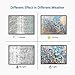 DekorFix 3D Privacy Window Film Waterproof Static Cling Films Hot Control Vinyl Decorative Film for Glass Anti-UV Window Sticker for Home Kitchen and Living Room 17.7