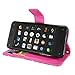 Cellularvilla Wallet Case for Amazon Fire Phone Pu Leather Wallet Card Flip Open Pocket Case Cover Pouch (Pink Glitter)
