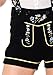 Leg Avenue Women's 2 Piece Edelweiss Lederhosen Costume, White/Black, Small