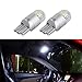 T10 LED Bulbs 1.5W Super Bright 168 501 T10 W5W 194 LED Wedge Light 3030 2SMD Interior Bulbs 12V-24V 6000K For auto car rv Motorcycle (Pack of 10) Xenon White S&D