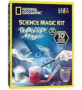 NATIONAL GEOGRAPHIC Magic Chemistry Set - Perform 10 Amazing Easy Tricks with Science, Create a M...