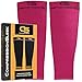 Top Calf Compression Sleeve Men Women, Perfect for Running, Training, Travel, Cycling, Hiking, Relieves Lower Leg Pain, Shin Splint, Best for Recovery (Pink, Medium, Calf Diameter 12