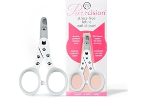 NECOICHI Purrcision Feline Cat Nail Clippers Stress-Free, Expertly Crafted in Japan, Neater, Easier, Safer, 30% Thinner Blade