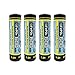 (4-Pack) HyperPS 3.2V AA 600mAh Rechargeable Battery for Solar Panel Light, Tooth Brush, Shaver, Flashlight