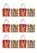 Tiny Mills Building Blocks Brick Party Favor Bags Treat Bags with Handles Birthday Party Goody Bags Candy Bags Pack of 12