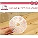 Sanrio Hello Kitty Round Pill Case Box Organizer Container Vitamin Storage