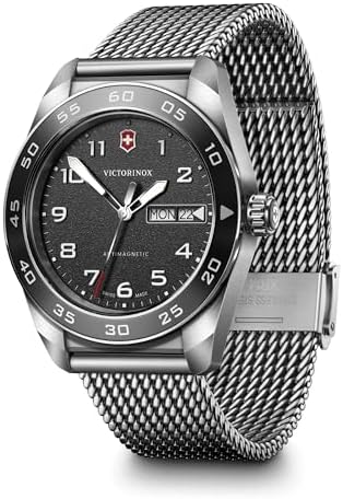 Amazon.com: Victorinox Swiss Army Quartz Blue Dial Mesh Stainless