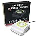 Multiple USB Wireless Charging Station, Qi Charger Pad Dock For Apple iPhone 6 6S Plus iPad Air Samsung Galaxy S7 Edge Plus Google 6P Huawei P9 All Qi-Enabled Devices (White)