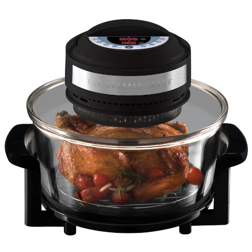 UPC 080313082467, The Sharper Image Black Infrared, Carbon Heat and Convection Technology Super Wave Digital Oven