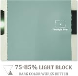 PONY DANCE Eyelet Light Green Curtains 46x54 in 2 Panels Thermal Blackout view 5