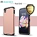Alcatel Idol 4 / Alcatel Nitro 4 Case, Starshop Hybrid Heavy Duty Rugged Impact Advanced Armor Soft Silicone Cover With [Premium Screen Protector Included](Rose Gold)