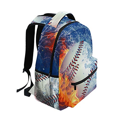 baseball print backpack