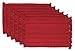 DII Variegated Tabletop Collection, Placemat Set3x19, Tango Red, 6 Piece