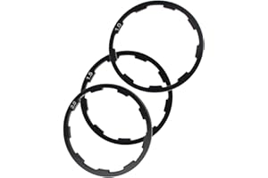 Sunicon 3Pcs Bike Cassette Spacer, Aluminum Alloy Bicycle Flywheel Hub Washer Spacer Cassette Gasket Cycling Bottom Bracket A