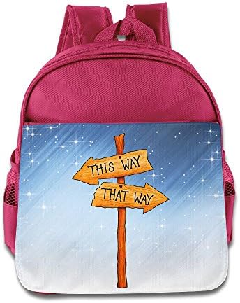Fgbgh This Way That Way Toddler Children School Bags Pink