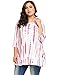 Women Plus Size Long Sleeve Knit Tunic Top Shirts, White, 3X