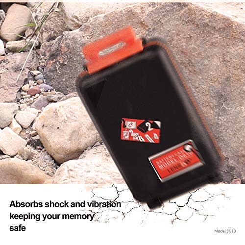 Professional Memory Card Case Water-Resistant Anti-Shock SD XQD CF Compact Flash Camera Battery AA | Media Storage Holder Organizer Photography Accessories - Thumbnail 3
