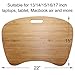 Bamboo Lap Desk for Laptop of Large Jumboo Size with Cushion and Handle, Bamboo Lapdesk Stand Tray, Lap Desk, Writing Table on Sofa, Bed Tray, Book Stand (Pezin & Hulin)