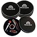 WineZen Premium 4-piece Wine Accessory Set Rose Wood in Elegant Black Leather Case. Accessories include Corkscrew, Drip Ring, Wine Pourer and Stopper makes Perfect Home & Corporate gift