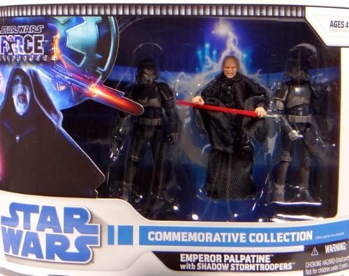 Star Wars Force Unleashed Emperor Palpatine & Shadow Stormtrooper Figure 3-Pack