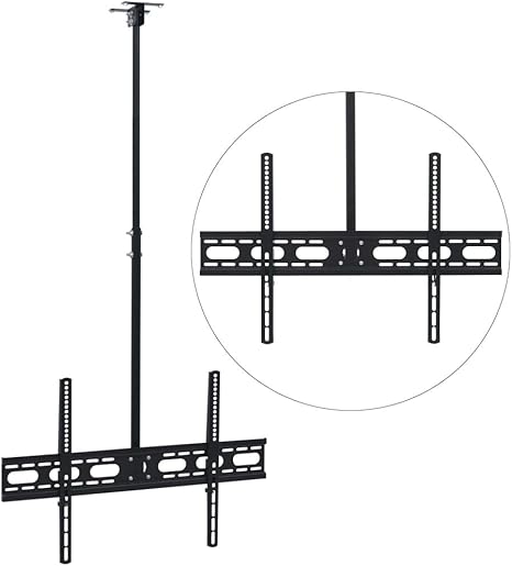 Ceiling Mounted Tv Bracket 37 70 Height Adjustable Amazon Co Uk