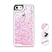 iPhone 8 Case, iPhone 7 Case, Goton Glitter Liquid Floating Bling Sparkle Quicksand Bumper Protective Case for Girls Children Fashion Design for Apple iPhone 7 (2016) / iPhone 8 (2017) - (Pink)