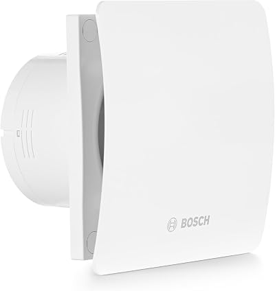 Bosch 1500 DH W Bathroom Extractor Fan 100 mm Humidistat Timer 95 m³/h