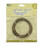 Artistic Wire 12 Gauge Wire, Antique Brass, 10-Feet