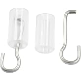 LifCratms 2 Set Window Blind Repair Parts with Hook | Wand Wire and Sleeve Collar for Horizontal Mini Blinds