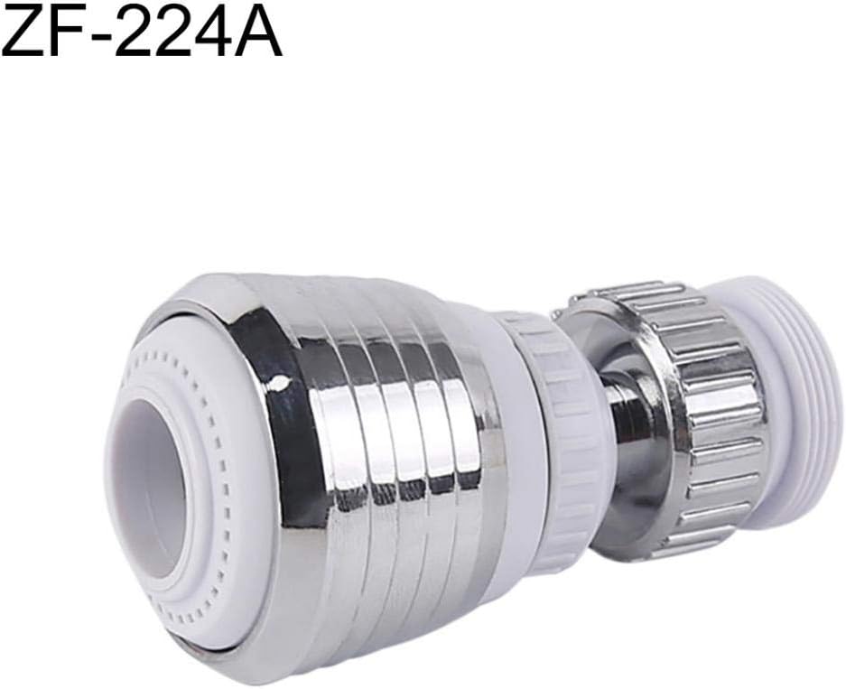 yiiLshaoqx 360 Degree Rotate Swivel Faucet Nozzle Filter Adapter Water Saving Tap Diffuser - White