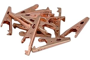 Generic Hardware Clamp Vise 10PCS 35mm Pure Copper Alligator Clips, Crocodile Electrical Clamps, Testing Probe Meter Boot, Ca