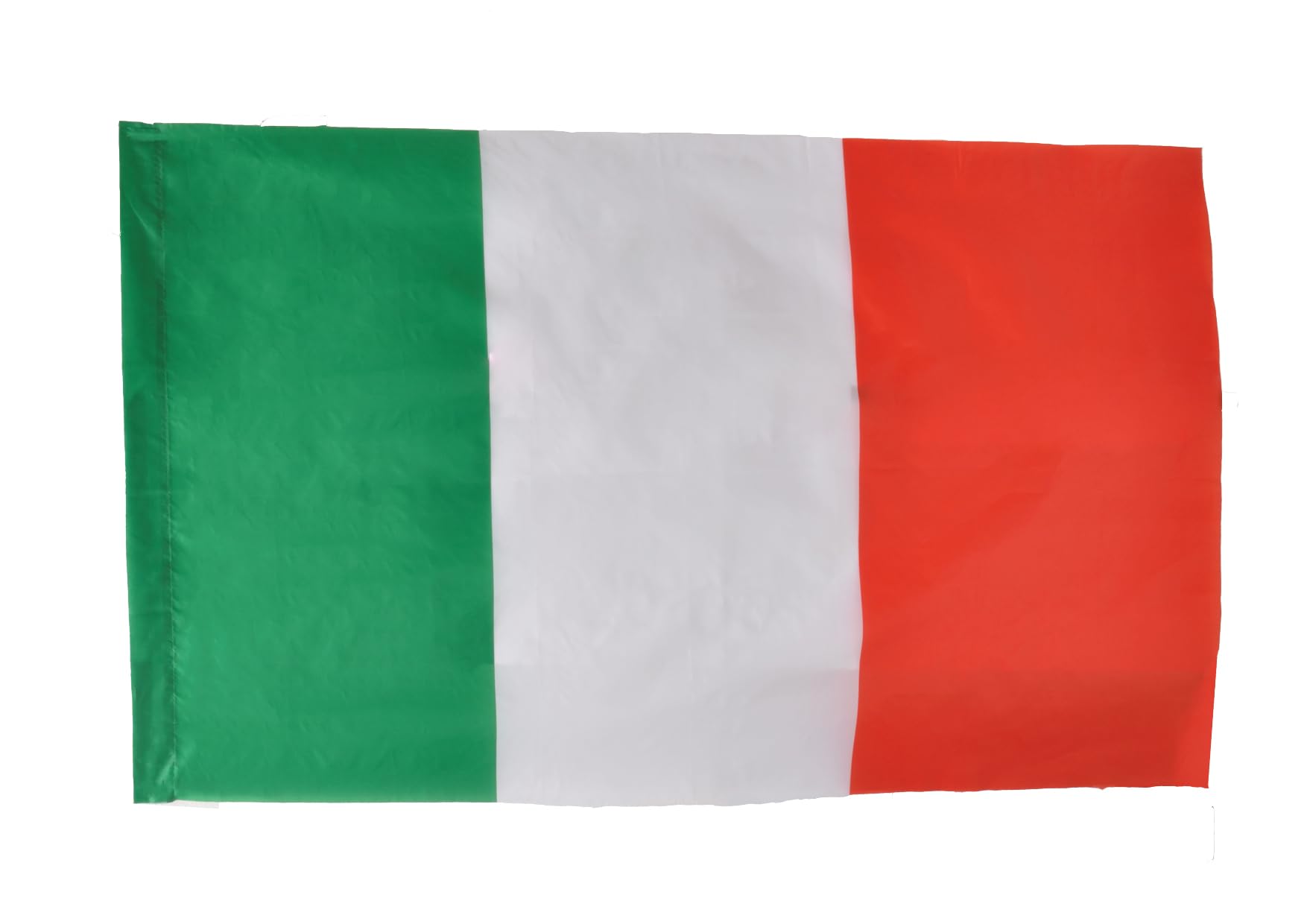 Ciao Italy Flag Tricolor Fabric (150x90cm) with Eyelets, Green/White/Red, 150 x 90 cm, 22016