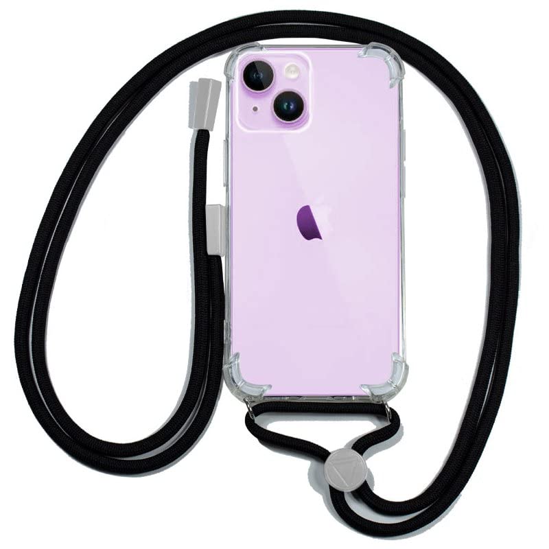 Cool Case for iPhone 14 Lanyard Black