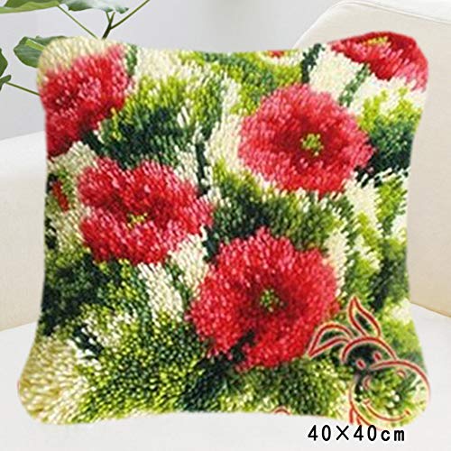 1 Cushion+Embroidery+Pillowcase+Crocheting+Handmade