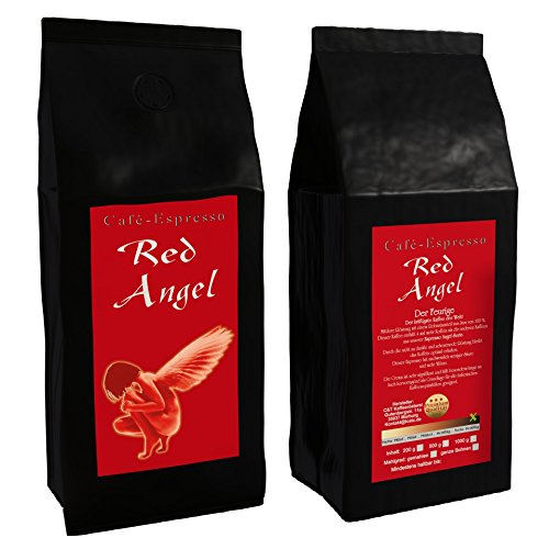 Espresso Kaffee Red Angel - Der Feurige - 1000g Ganze Bohne - für Kaffee-Vollautomat, Espressovollautomat - Starker… – Bild 3