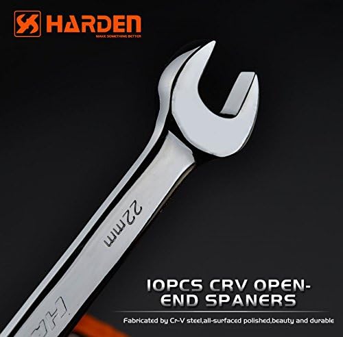 HARDEN Double Open Metric Wrench Set 10 pcs, spanners Set 5.5-27 mm (HAR 540102) - Image 4
