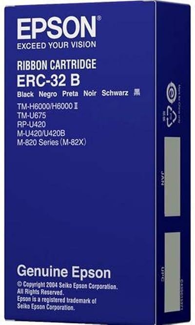 Epson ERC 32B Black Ribbon for TM-H6000II/IV U200 Series Printers