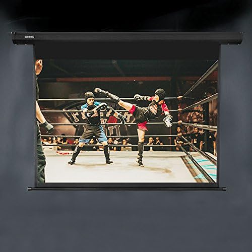 Duronic Projector Screen EPS60 /43 Electric Projection Screen 60 Inch for Home Cinema School Office 4:3 Ratio Matt White Wall Ceiling Mountable HD 3D UHD 4K - Image 4