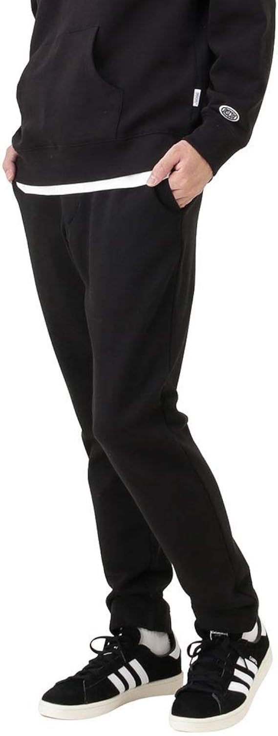 Amazon Discus ディスカス イージーパンツ メンズ スウェットパンツ ロングパンツ スウェット Usaコットン 裏毛 裏パイル ブランドロゴ ワッペン 綿100 R0259 541 ブラック L ロングパンツ 通販