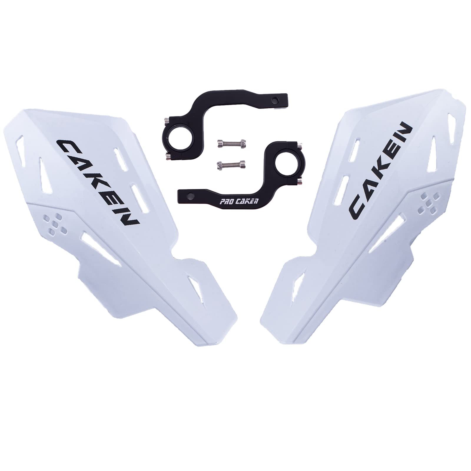 Photo 1 of PRO CAKEN Universal 7/8" 22mm and 1 1/8" 28mm Dirt Bike Handguards CNC Bracket Handle Bar Hand Guards for Motocross ATV Scooter CRF KLX KX LTR TRX SX SXF EXC XCW Grizzly Hawk 250 Bicycles-White