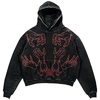 Amazon.com: Obenie Halloween Y2K Hoodie Gothic Casual
