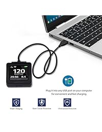 KingAcc - Cargador para Fitbit Blaze, cable de carga USB de repuesto, adaptador de base para Fitbit Blaze, pulsera de seguimiento de actividad (3 pies 3.3 ft)