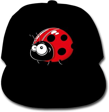 Amazon Com Mynaora Kid S Funny Ladybug Baseball Cap Adjustable Solid Color Snapback Hat Black Clothing
