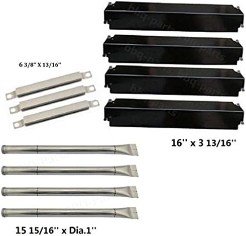USA Premium Store Charbroil G515-2200-W1 Replacement Burner,Crossover Tubes,Heat Shield 4-Pack
