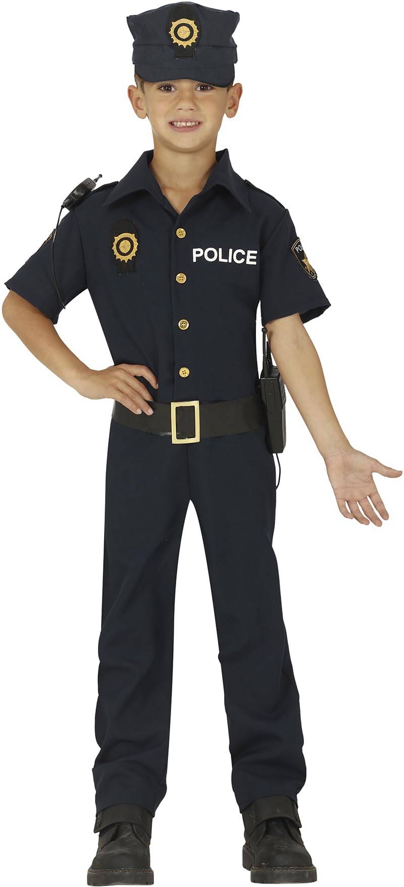 FIESTAS GUIRCA Police Officer costume for boys